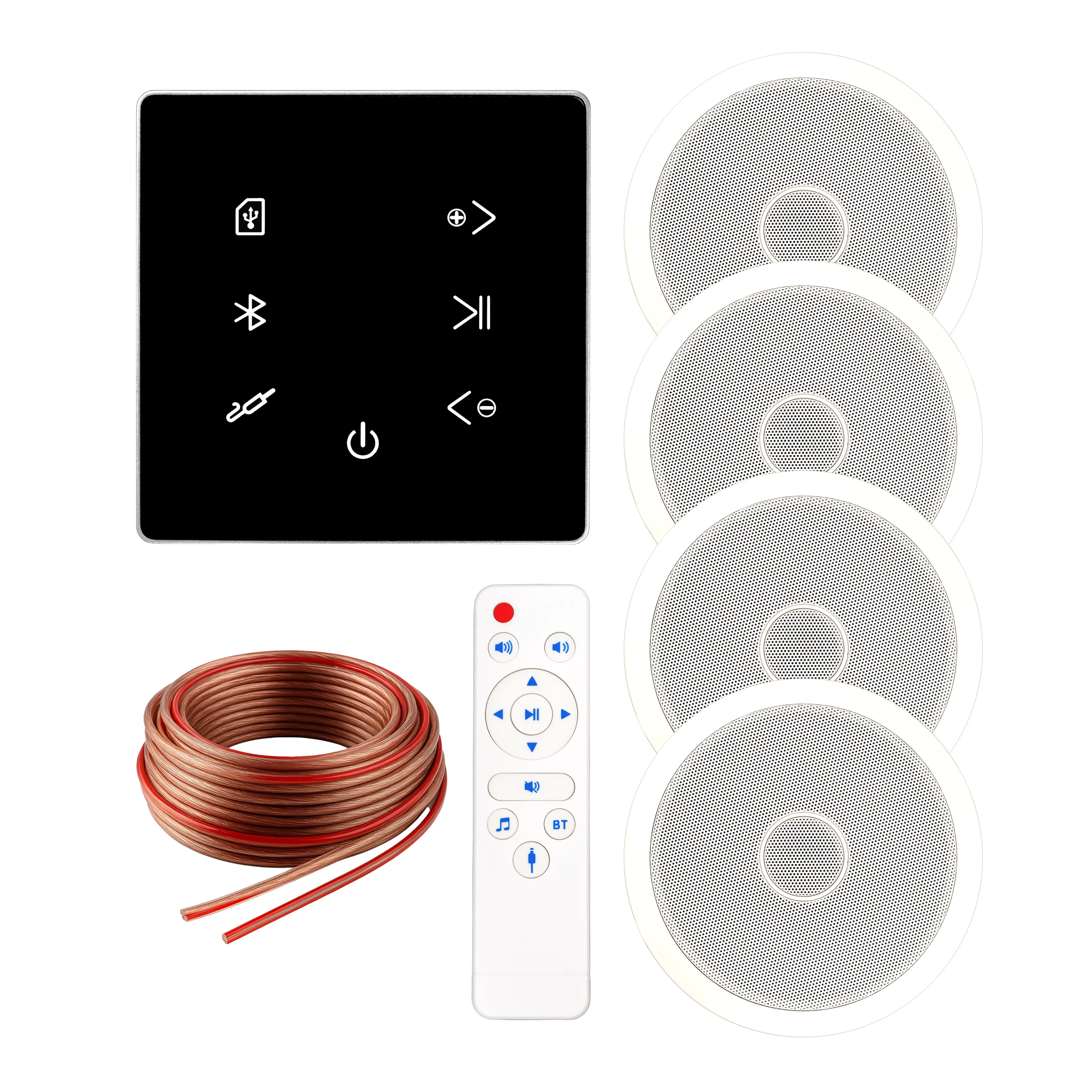 Zestaw nagłośnienia sufitowego Musicmate MM-SN300-B InvisiaSound