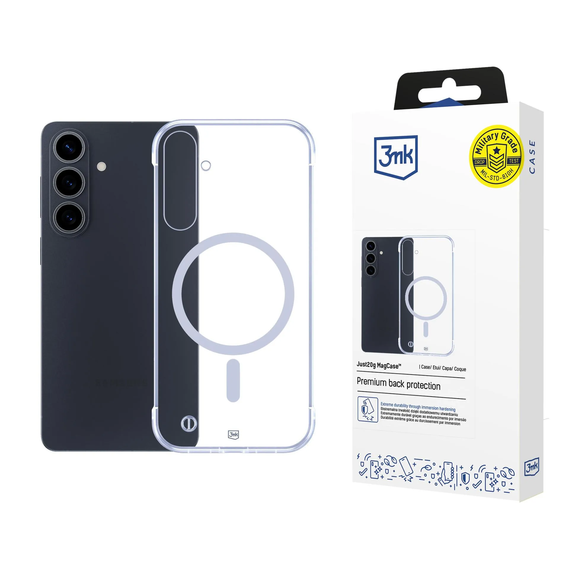 Etui 3mk Just20g MagCase do Galaxy S26 Przezroczysty