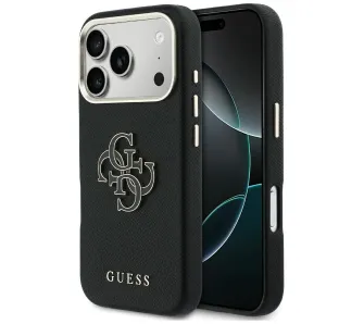 Etui Guess FW Resin Logo do iPhone 17 Pro Czarny