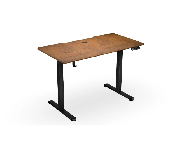 Biurka gamingowe - Endorfy Atlas S Electric Dark Wood 114cm Regulacja wysokości Ciemne drewno