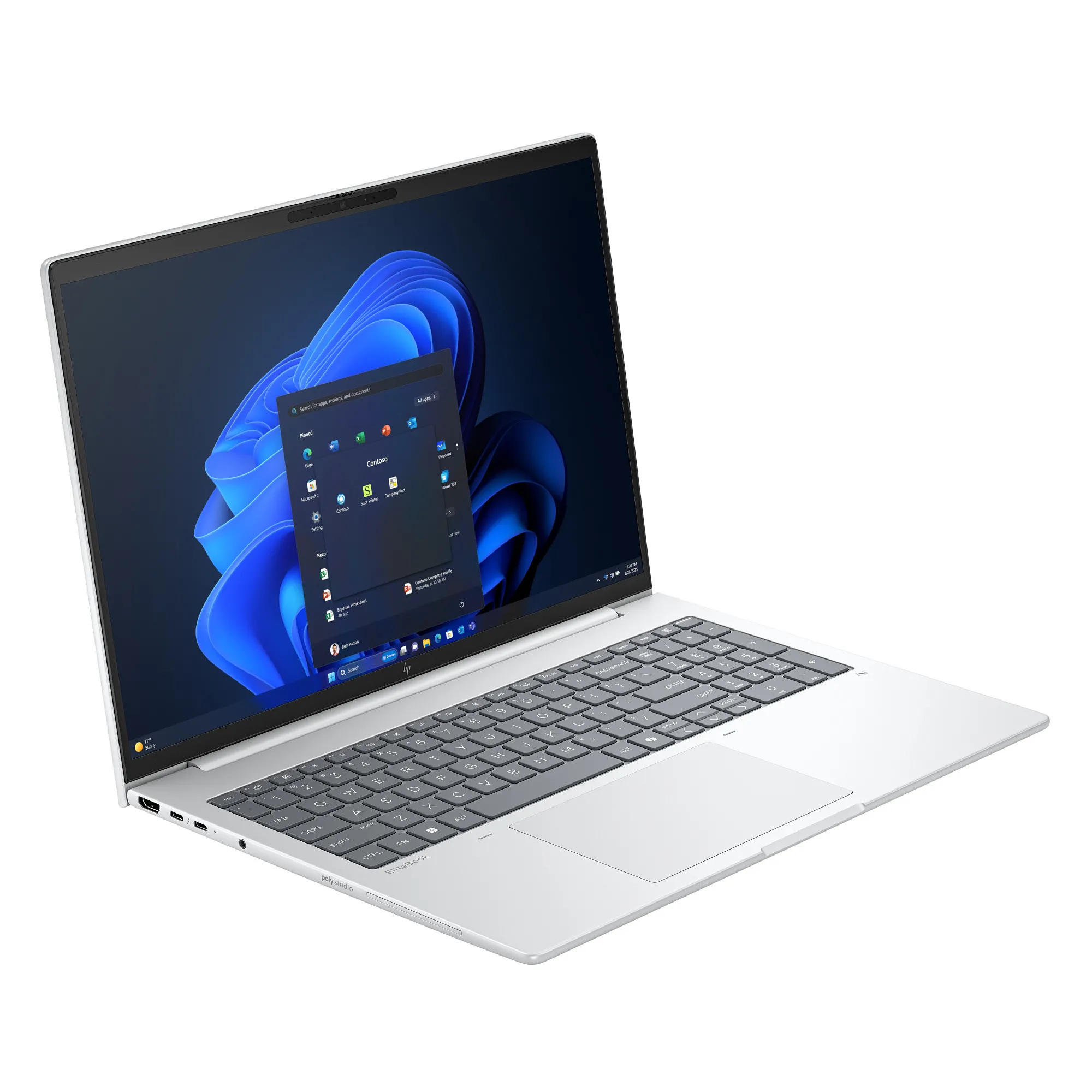Laptop biznesowy HP EliteBook 8 G1i 16" Ultra 5 228V 32GB RAM 512GB Dysk SSD Win11 Pro Srebrny Funkcje AI