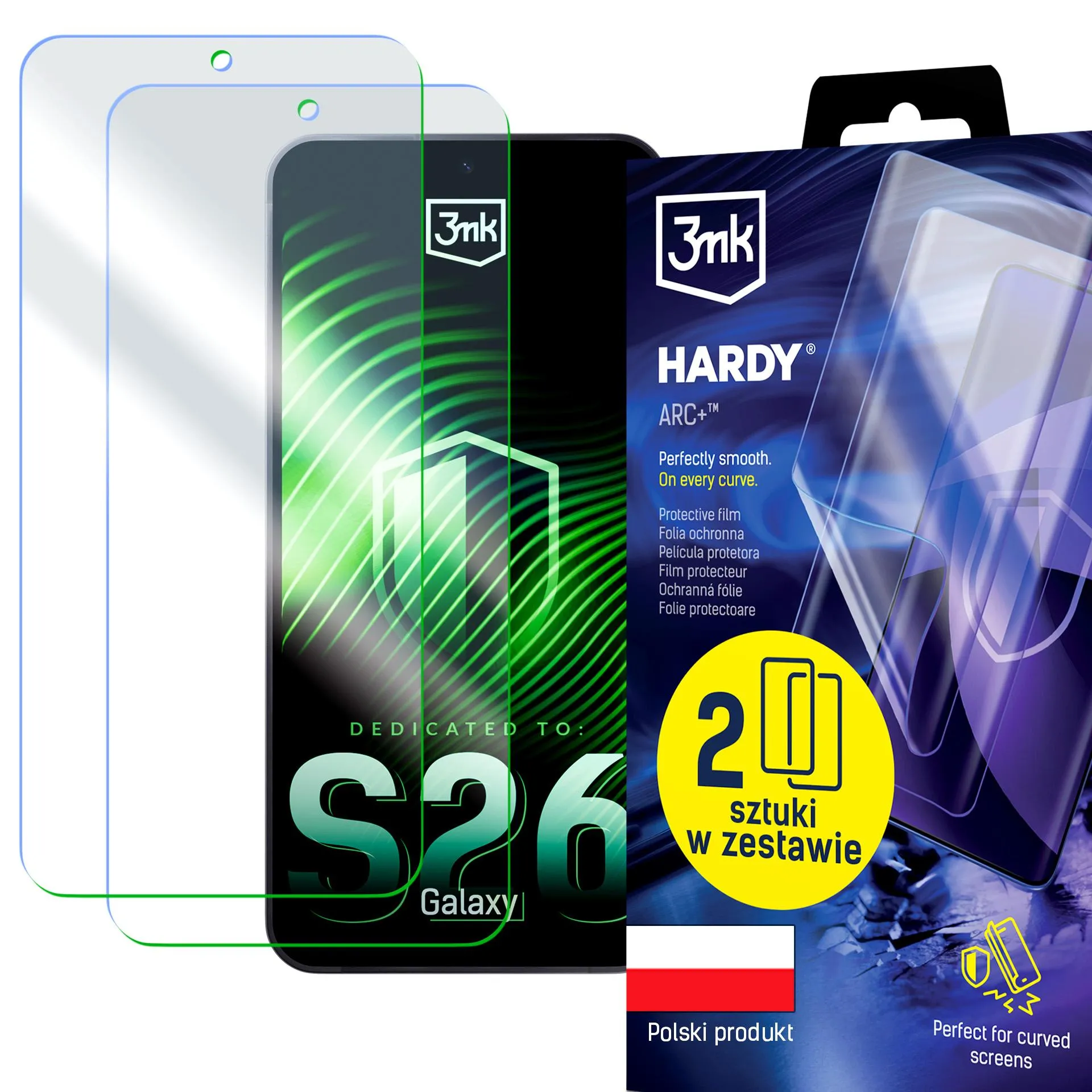 Folia ochronna 3mk Hardy ARC+ do Galaxy S26 2 sztuki