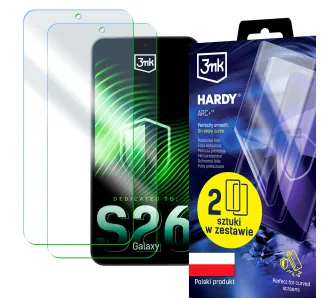 Folia ochronna 3mk Hardy ARC+ do Galaxy S26 2 sztuki