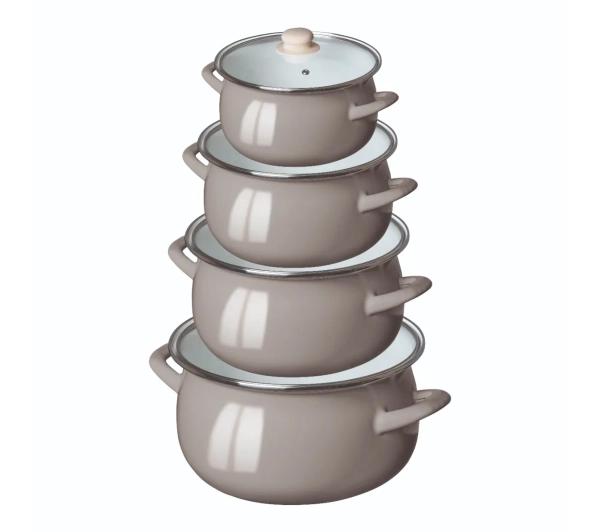 Garnki - Altom Design 02050021312 Indukcja Emalia 8 elementów