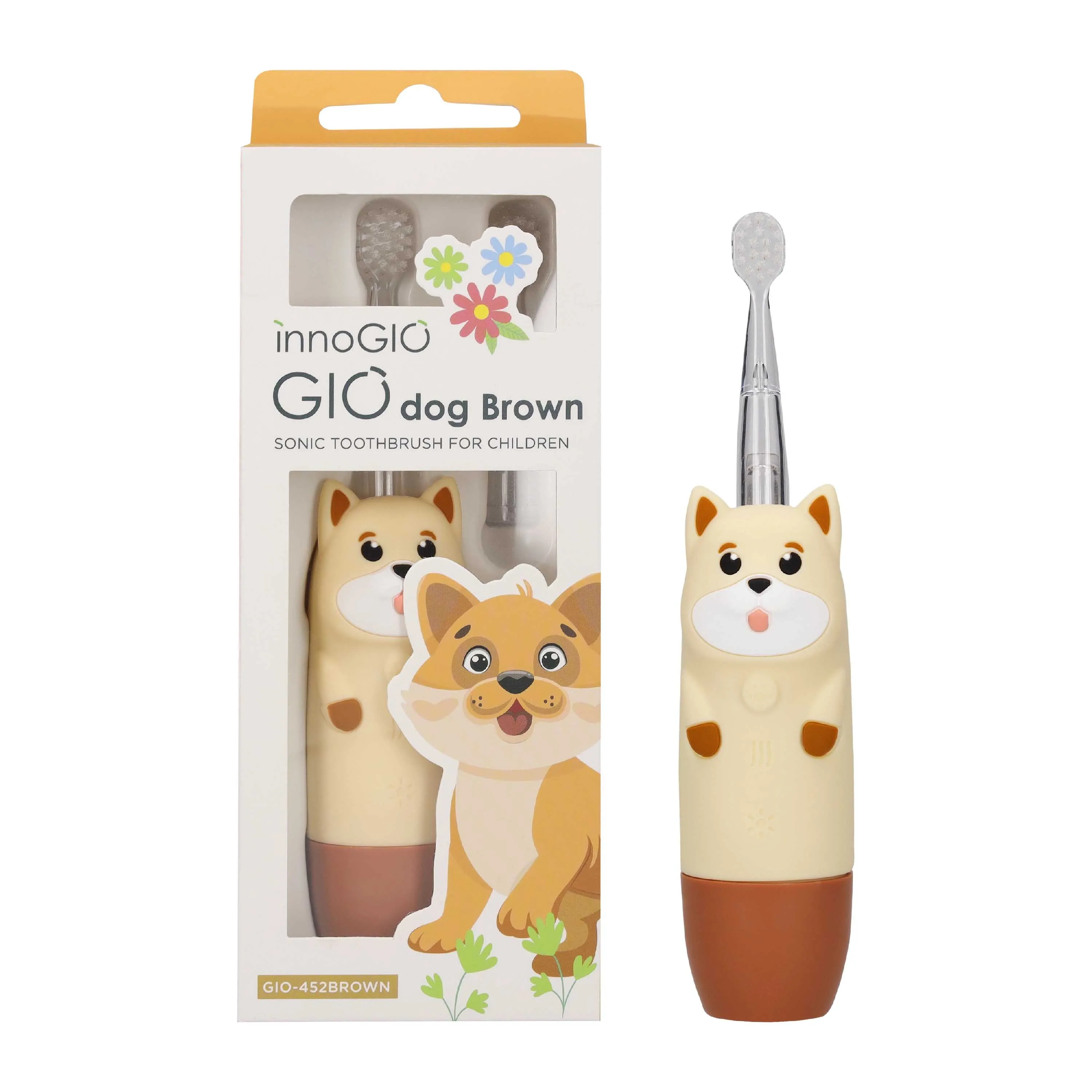 Szczoteczka elektryczna dla dzieci Innogio GIOdog Brown GIO-452