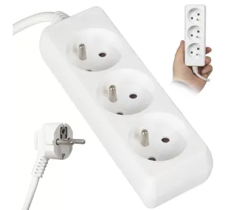 Przedłużacz Vayox VA0304-5 3 gniazda 5m Biały