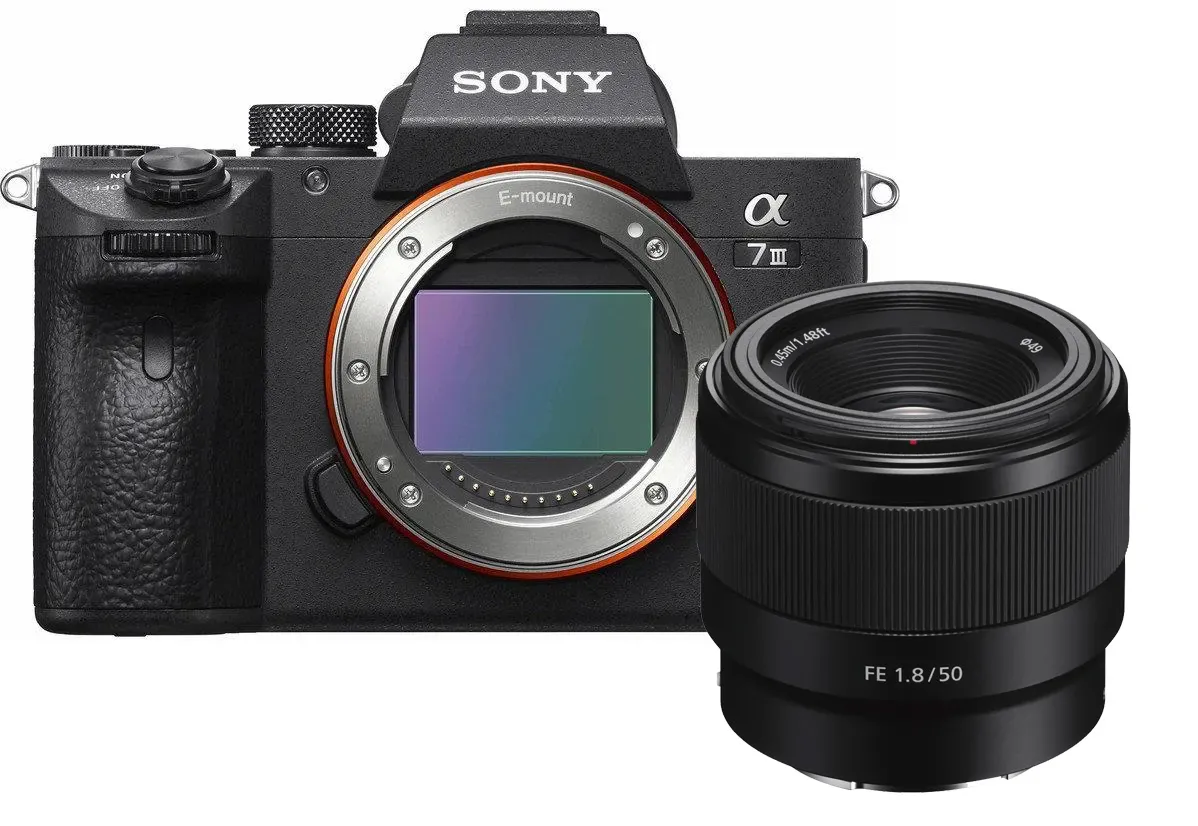 Aparat Sony Alpha a7 III (ILCE-7M3K) + FE 50mm f/1,8