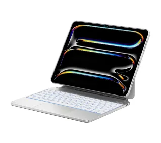Typecase Edge z klawiaturą do iPad Pro 13" 2024/2025 Srebrny