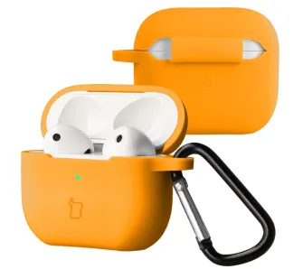 Etui na słuchawki Bizon Case Headphone Silicone do AirPods 3 Pomarańczowy