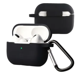 Etui na słuchawki Bizon Case Headphone Silicone do AirPods Pro 2 Czarny
