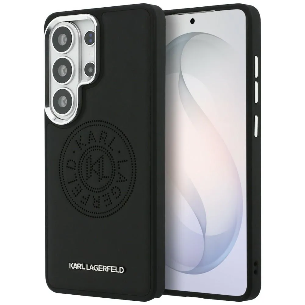 Etui Karl Lagerfeld Perforated KL MagSafe do Galaxy S26 Ultra Czarny