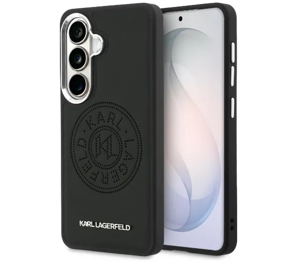 Karl Lagerfeld Perforated KL MagSafe do Galaxy S26+ Czarny