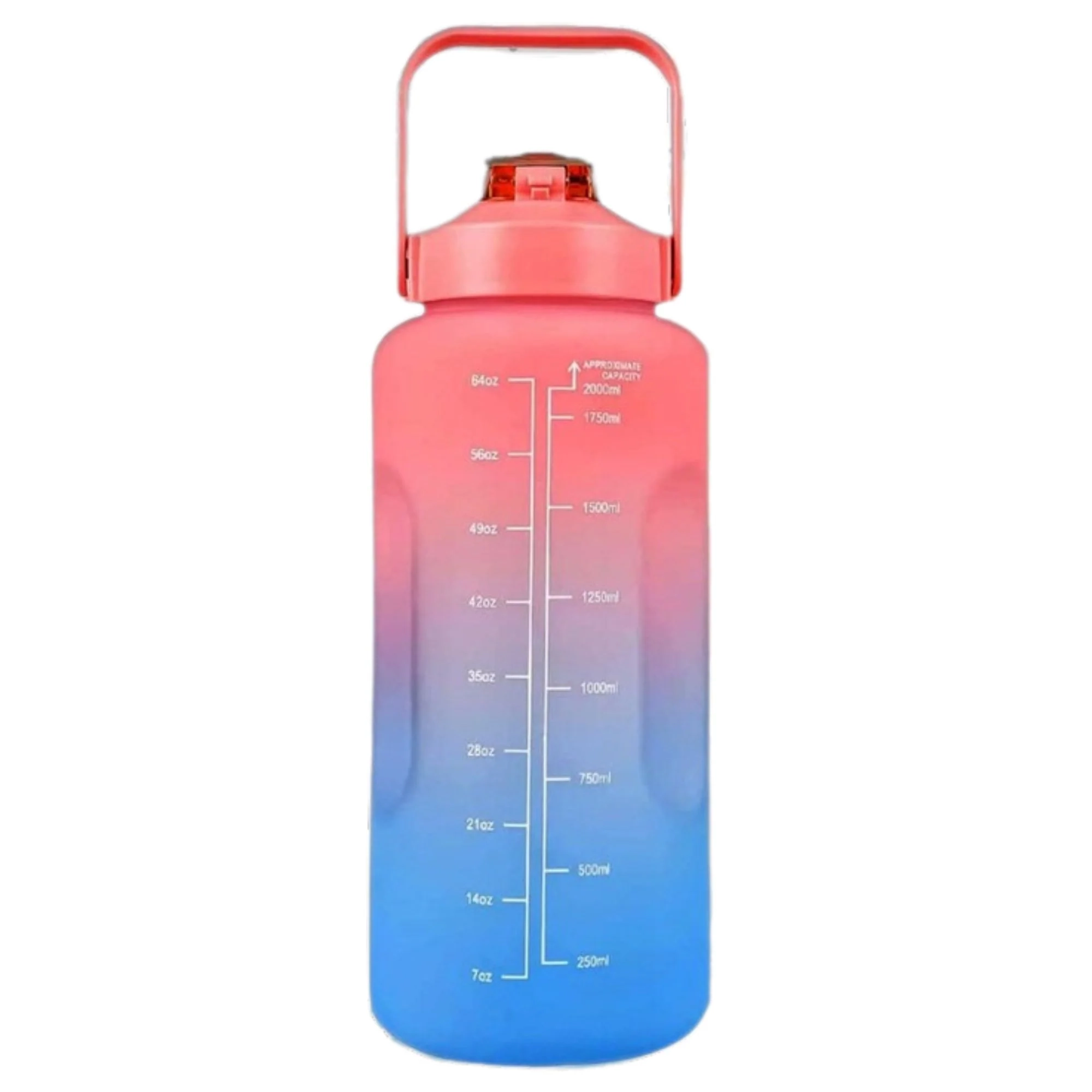 Butelka Extralink Motywacyjna 2l Czerwono niebieski