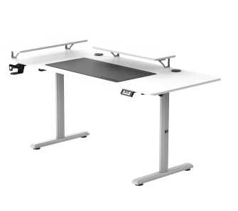 Biurko Ultradesk HIGHLANDER XXL 160cm Regulacja wysokości Biały