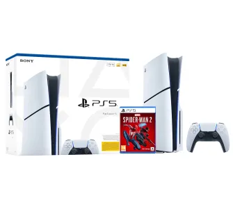 Konsola Sony PlayStation 5 Slim E Chassis (PS5) 1TB z napędem + Marvel’s Spider-Man 2