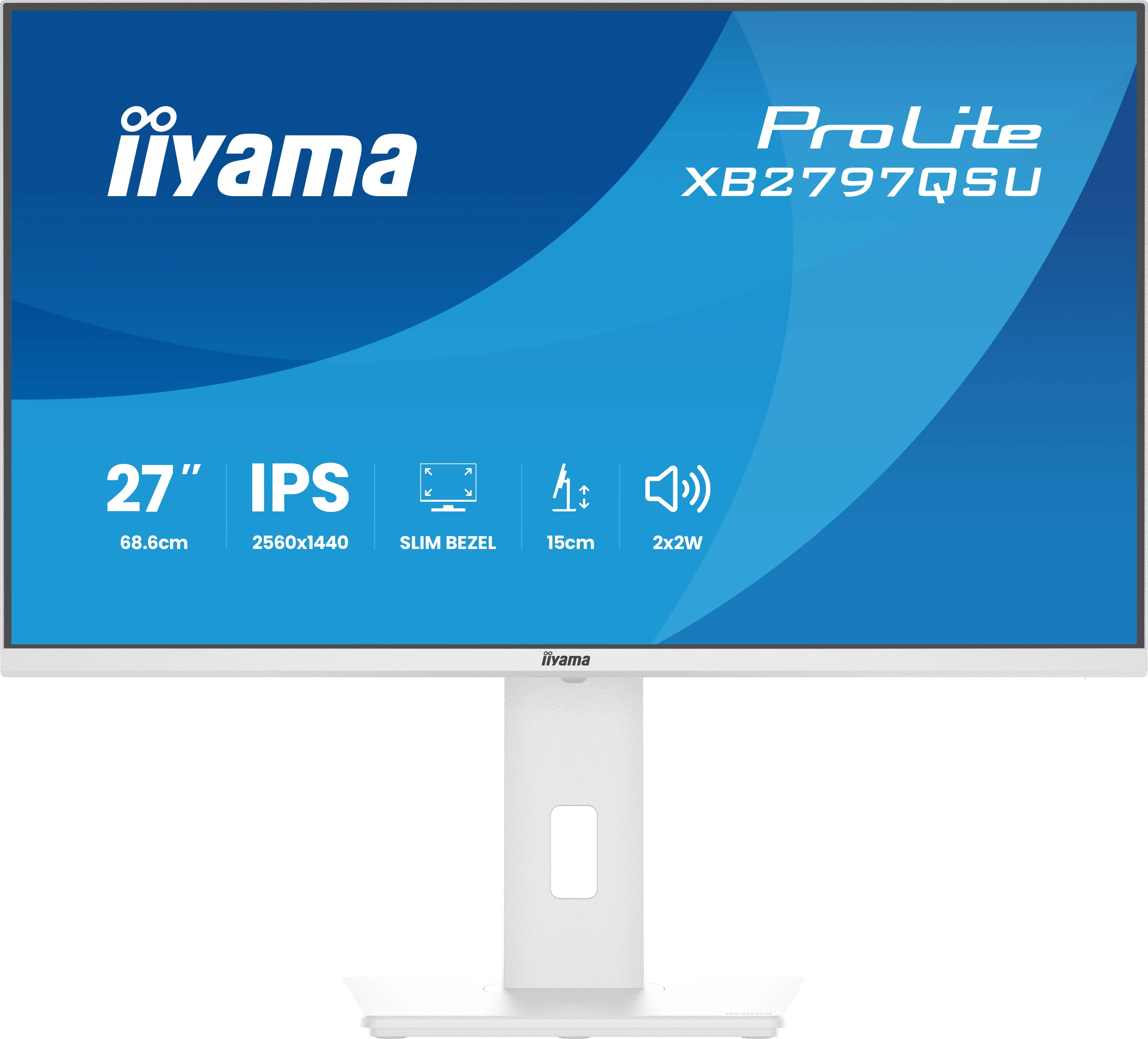 Monitor iiyama ProLite XB2797QSU-W1 27" 2K IPS 75Hz 1ms MPRT