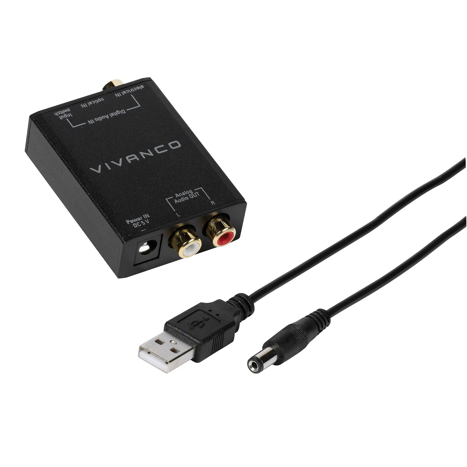Łącznik Vivanco VVATOSLRCACONVERTK TOSLINK/RCA