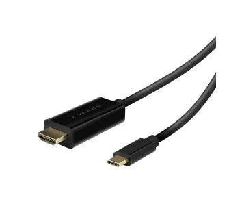 Kabel HDMI Vivanco VNITTYCHDMI15MMG HDMI-USB-C 1,5m Czarny