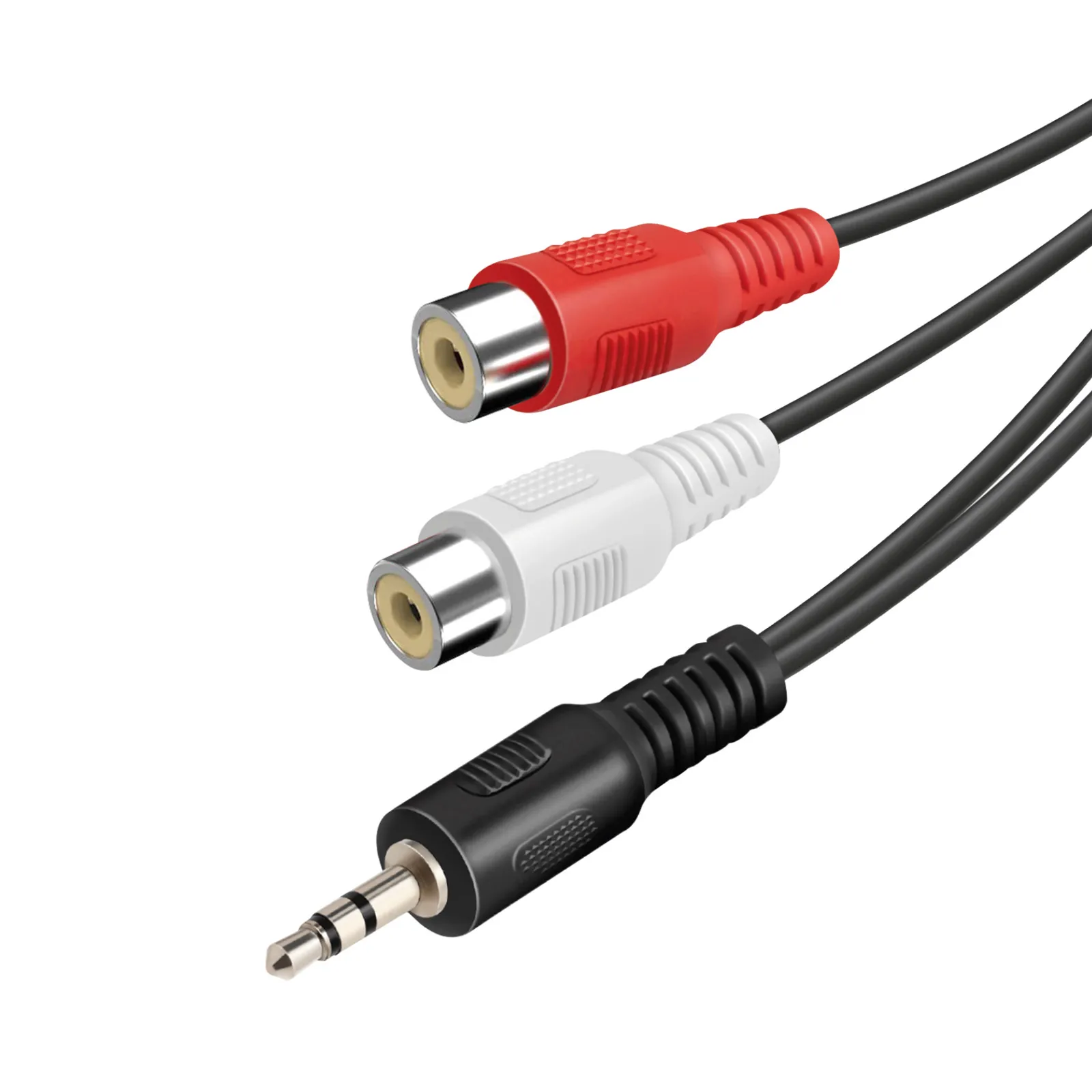 Kabel audio Vivanco VNITJACK2RCA01MFK 0.15m Czarny