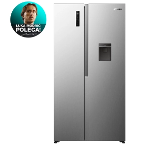 Lodówka Gorenje G400 SBS NRS917E41XWD No Frost Plus Komora świeżości 178,6cm Dystrybutor wody MultiFlow Szary