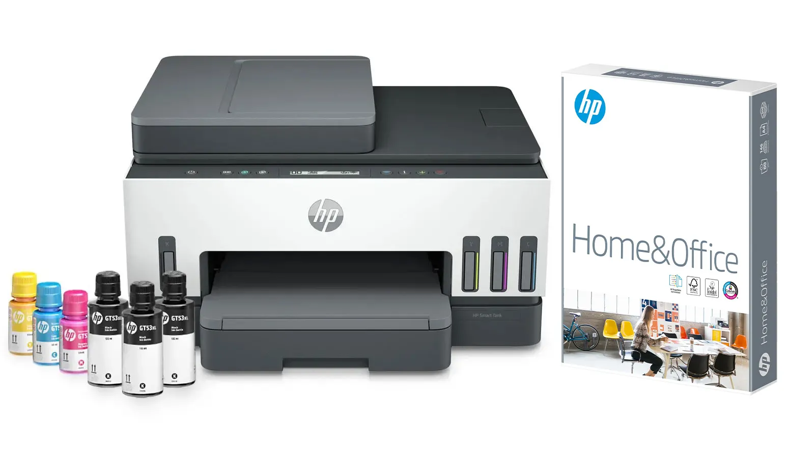 Urządzenie wielofunkcyjne HP Smart Tank 750 6UU47A WiFi Biały + Papier HP Home&Office A4 500 Arkuszy