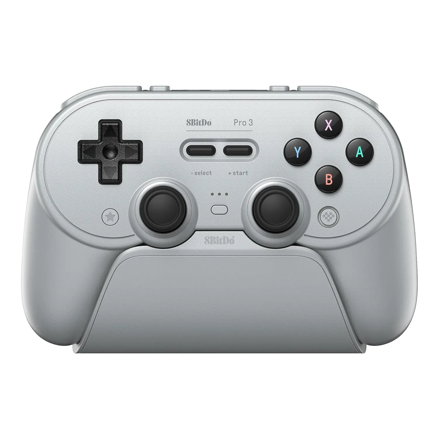 Pad 8BitDo Pro 3 Bluetooth Controller do PC, Nintendo Switch / Switch 2, Android iOS, Bezprzewodowy Szary