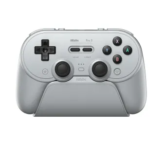 Pad 8BitDo Pro 3 Bluetooth Controller do PC, Nintendo Switch / Switch 2, Android iOS, Bezprzewodowy Szary