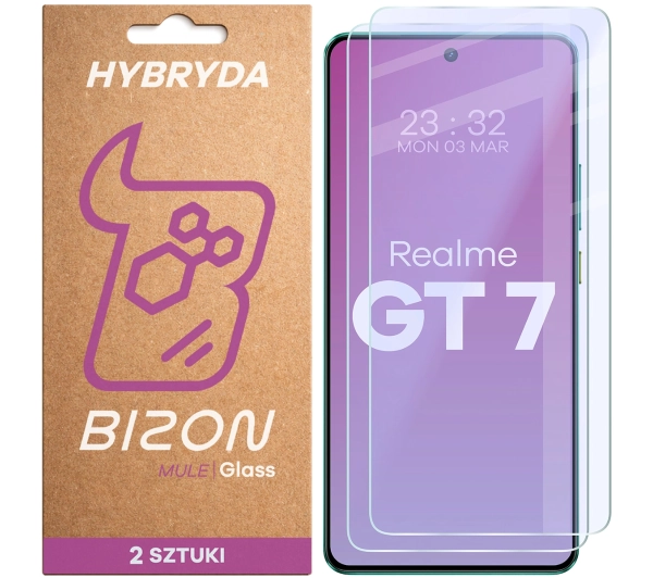 Bizon elastyczne Glass Mule Duo do Realme GT 7 2 sztuki