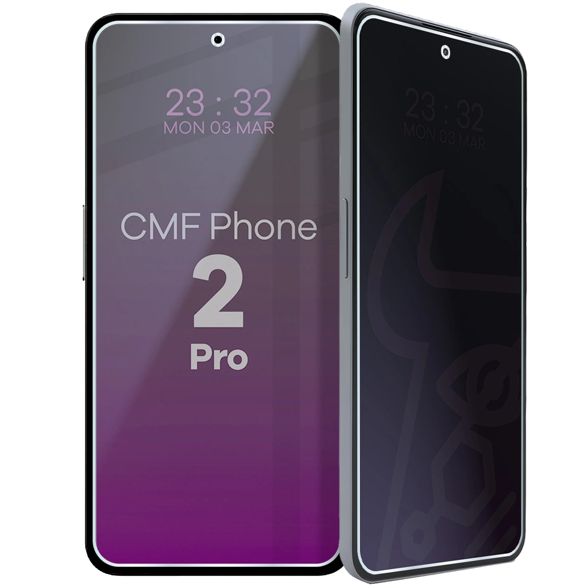 Szkło hybrydowe Bizon prywatyzujące Glass Mule Shadow do Nothing CMF Phone 2 Pro