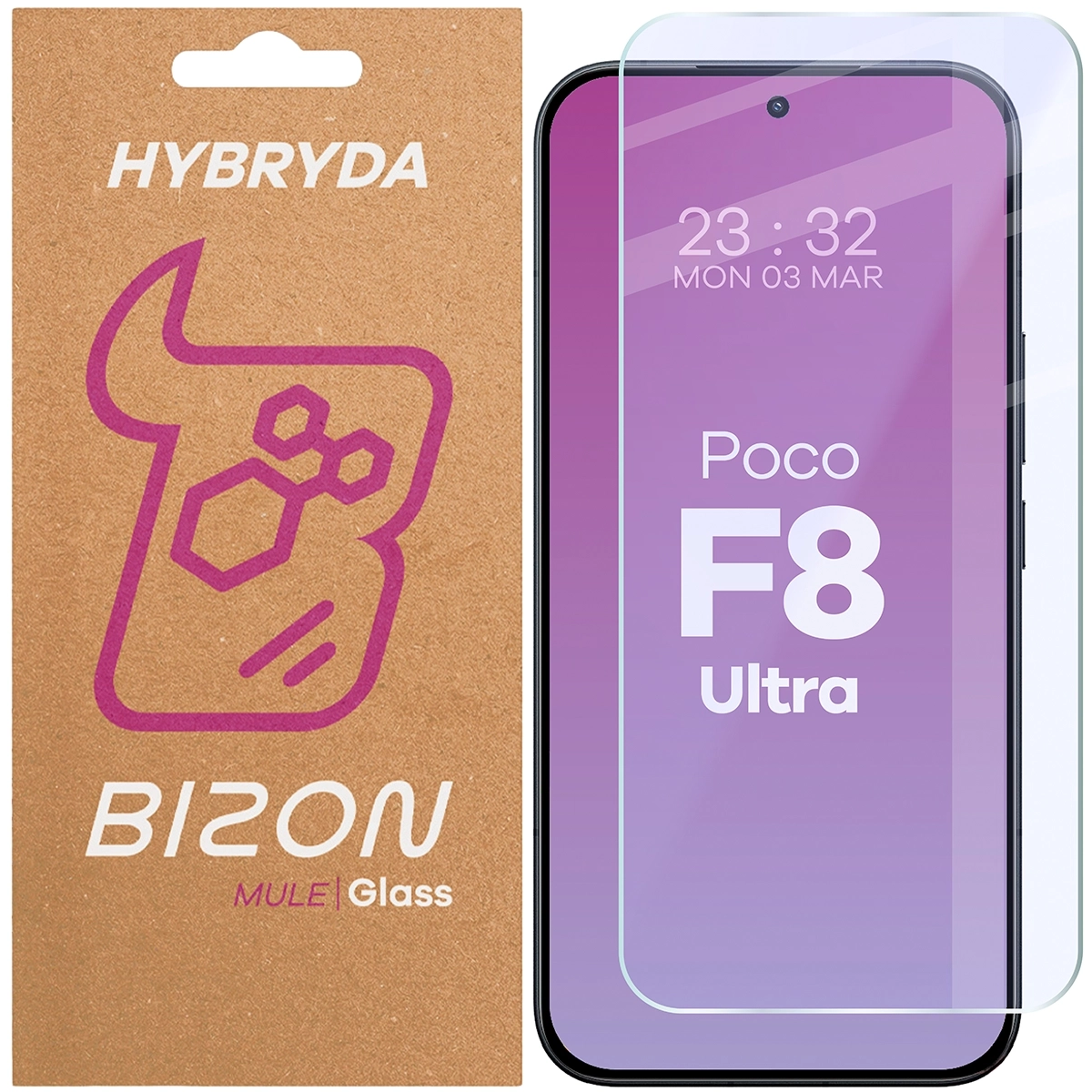 Szkło hybrydowe Bizon elastyczne Glass Mule do Xiaomi POCO F8 Ultra