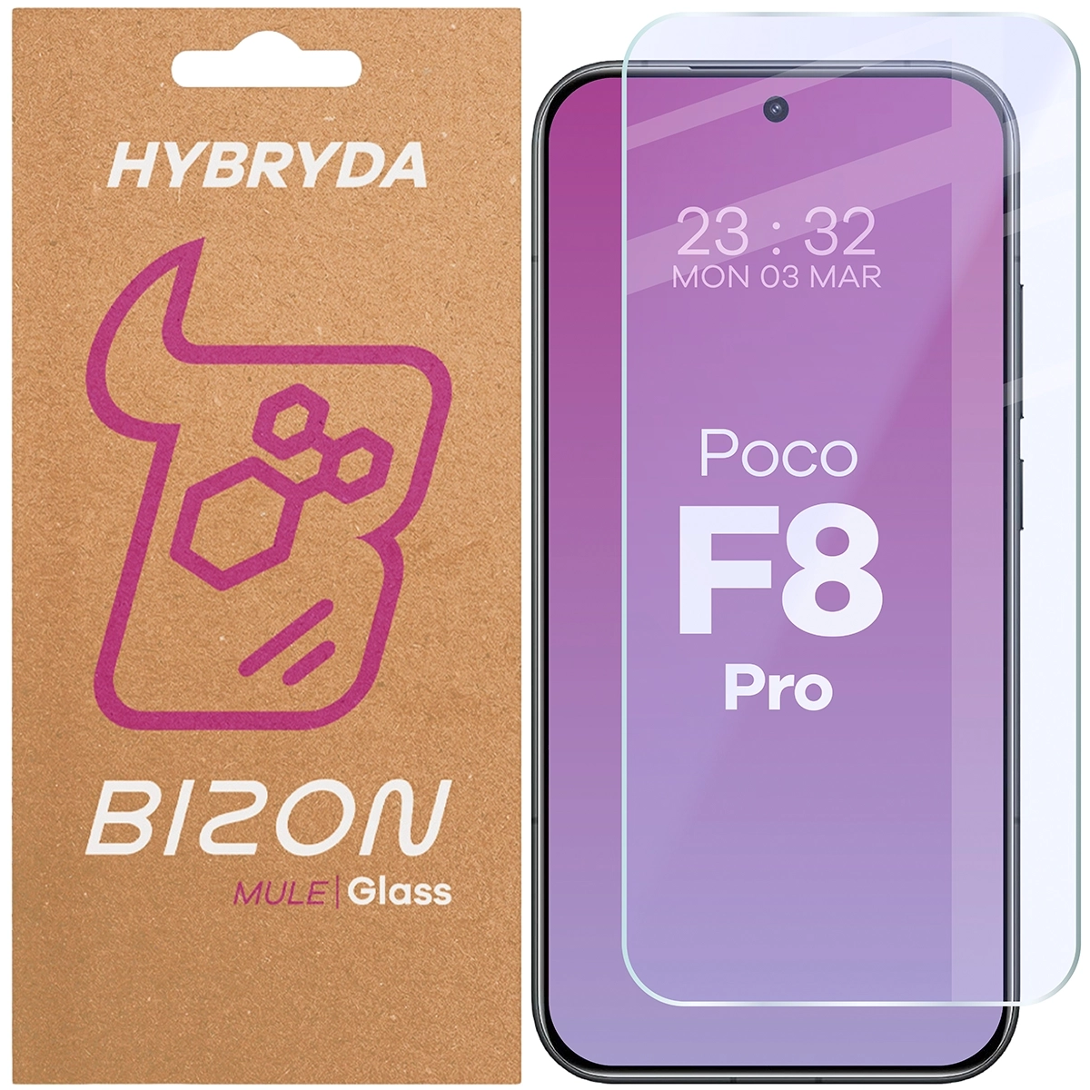 Szkło hybrydowe Bizon elastyczne Glass Mule do Xiaomi POCO F8 Pro