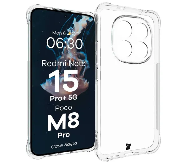 Bizon Salpa do Xiaomi Redmi Note 15 Pro Plus 5G / POCO M8 Pro 5G Przezroczysty
