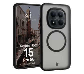 Etui Bizon MatteO do Xiaomi Redmi Note 15 Pro 5G Czarny
