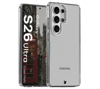Etui Bizon Case Halo do Galaxy S26 Ultra Przezroczysty