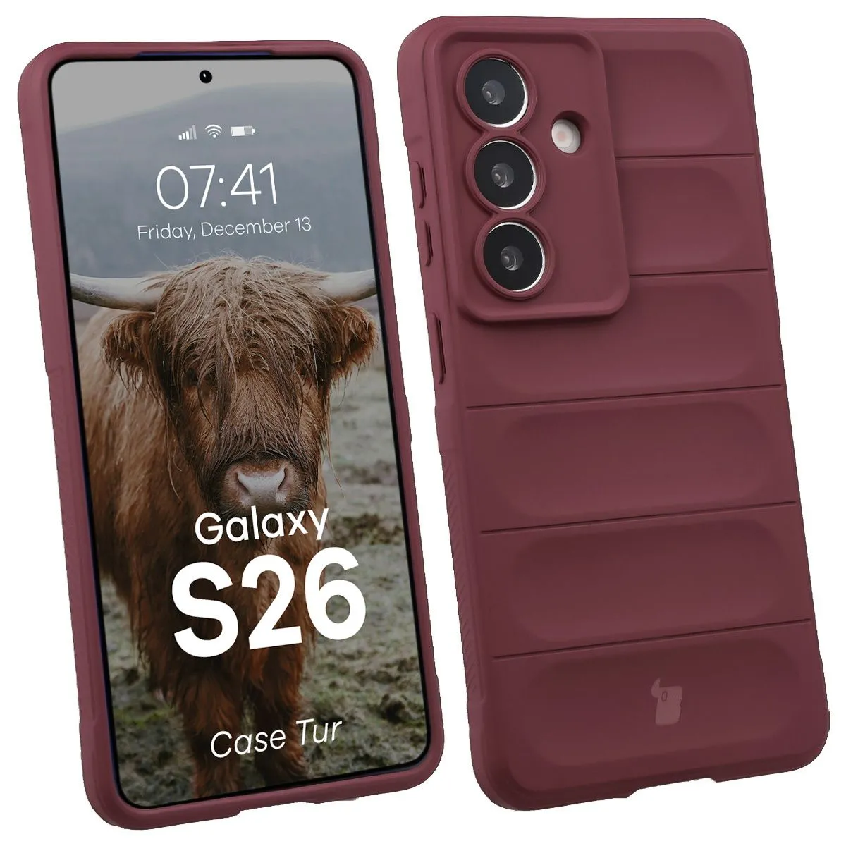 Etui Bizon Tur do Galaxy S26 Ciemnofioletowy
