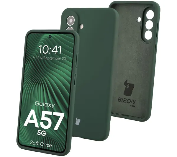 Bizon Soft do Galaxy A57 5G Ciemnozielony