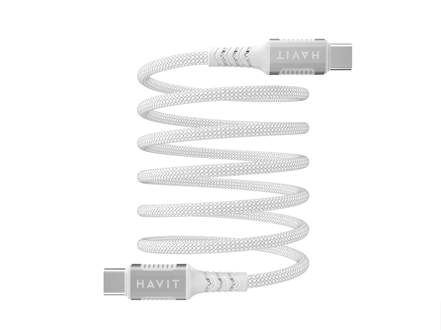 Kabel Havit CB6297 USB-C do USB-C 1m Biały