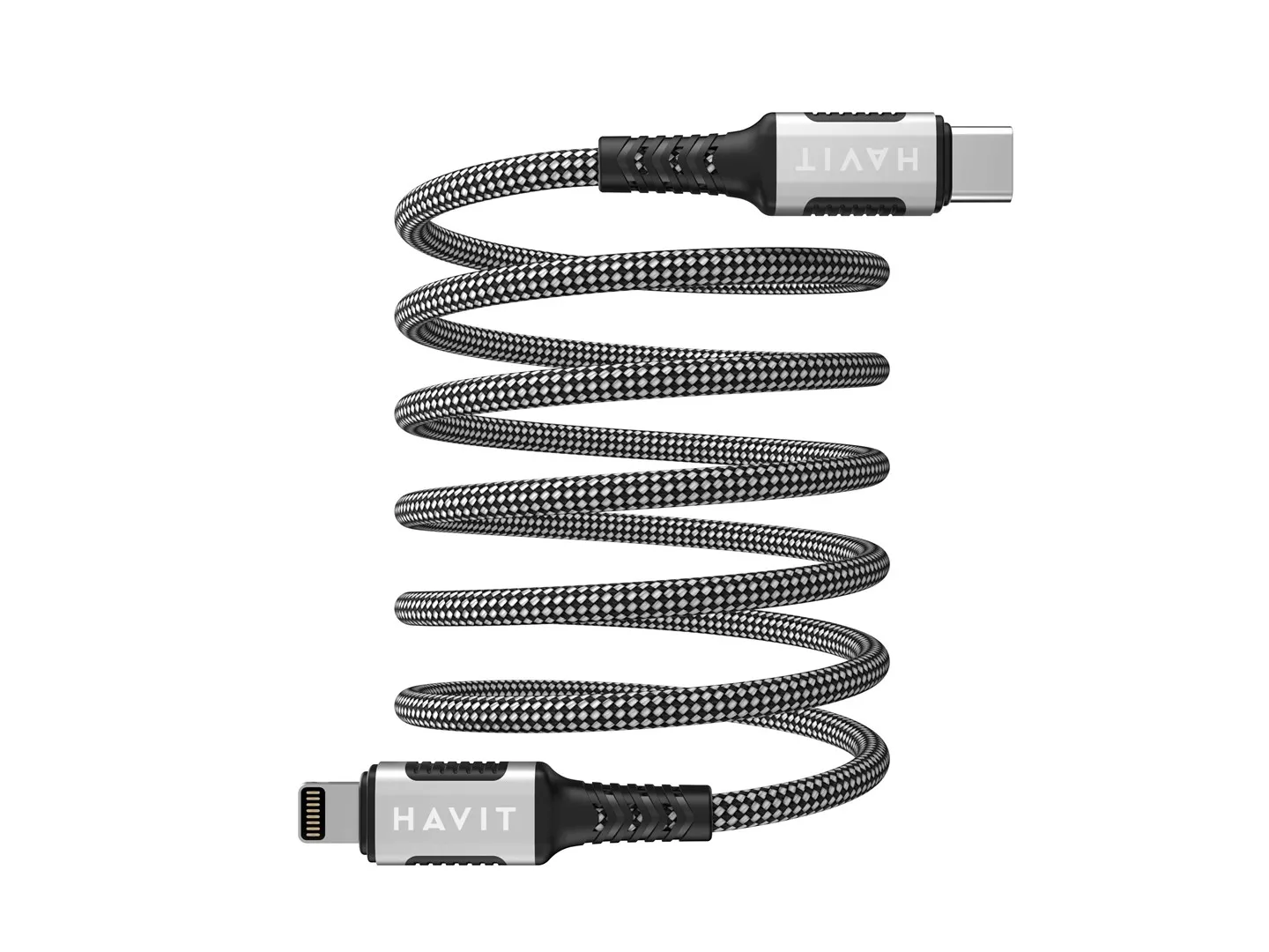 Kabel Havit CB6298 USB-C do Lightning 60W 1m Grafitowy