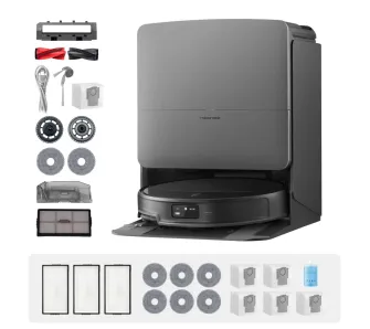 Robot sprzątający Roborock Saros 20 Complete Funkcja mopowania Stacja oczyszczająca Tworzenie mapy pomieszczenia 63dB Funkcje AI