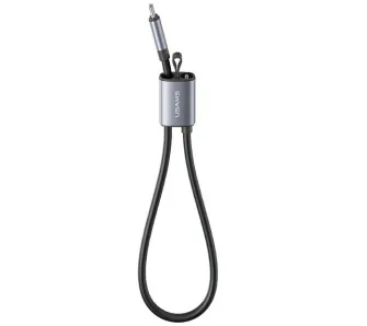Kabel USAMS U97 USB-C do USB-C 60W 0,3m Szary