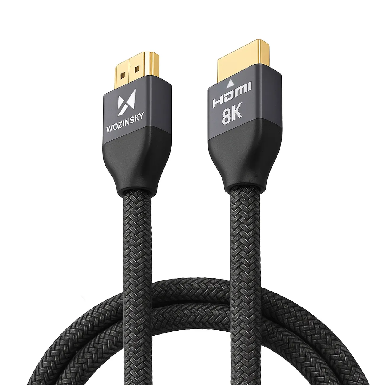 Kabel HDMI Wozinsky WHDMI-20 2.1 8K 60Hz 48Gbps 4K 120Hz 2m Srebrny