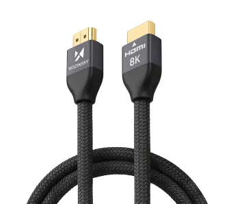 Kabel HDMI Wozinsky WHDMI-20 2.1 8K 60Hz 48Gbps 4K 120Hz 2m Srebrny