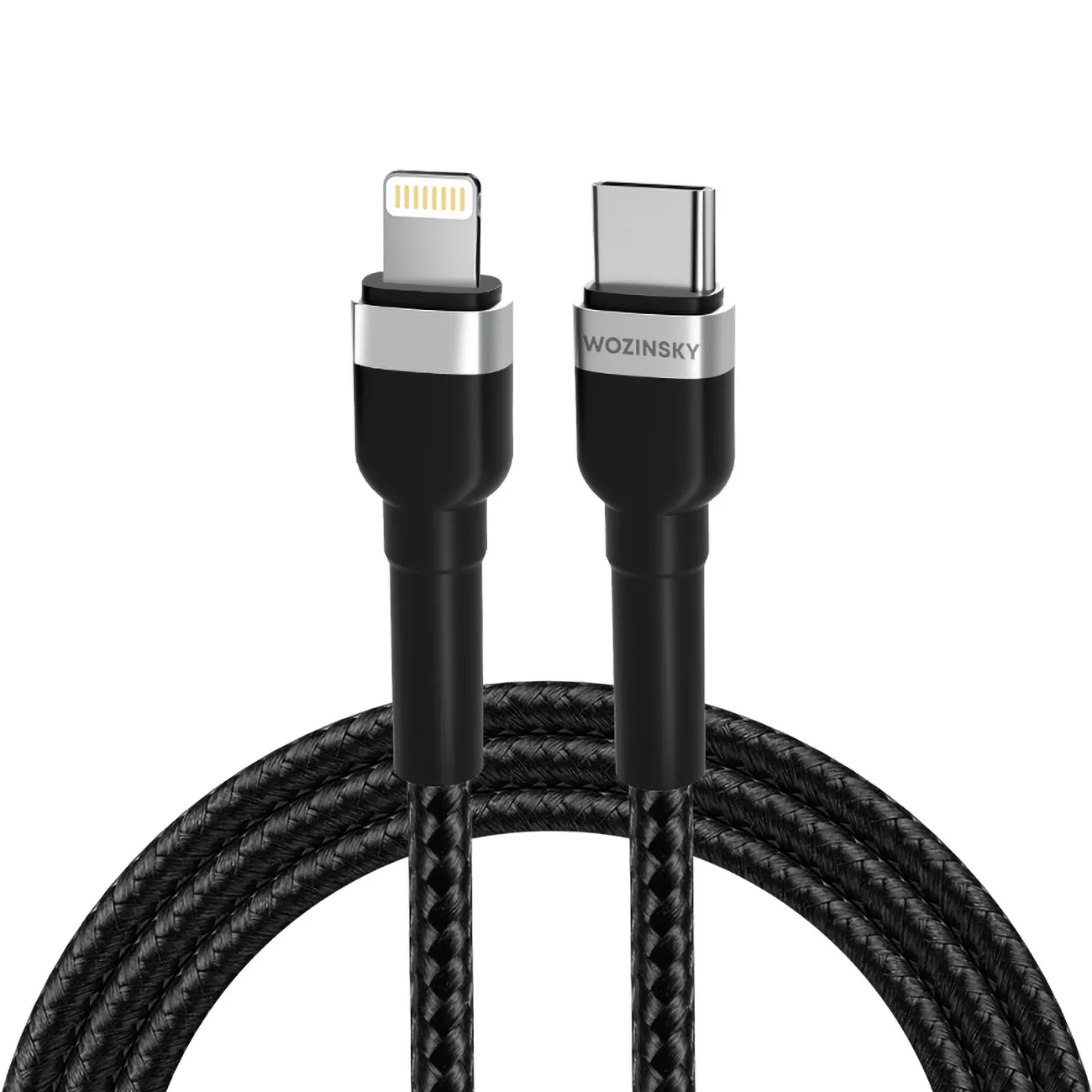 Kabel Wozinsky WNBCL1 PD 30W Lightning do USB-C 1m Czarny