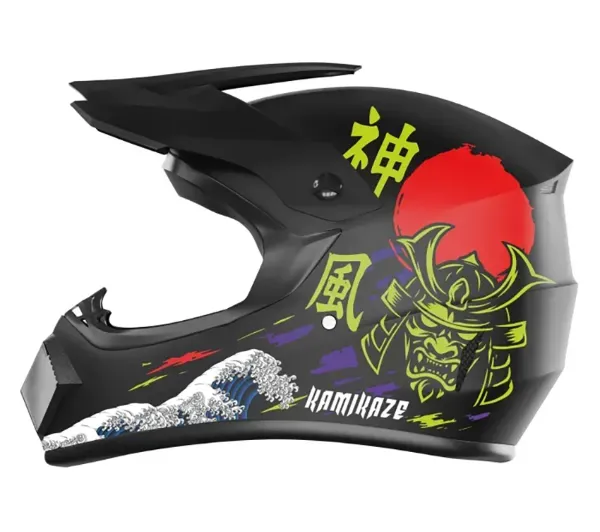 Kask KAMIKAZE Katana Czarny Full Face (rozmiar M)
