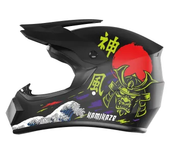 Kask Kamikaze AKC204 Katana M Czarno-niebieski
