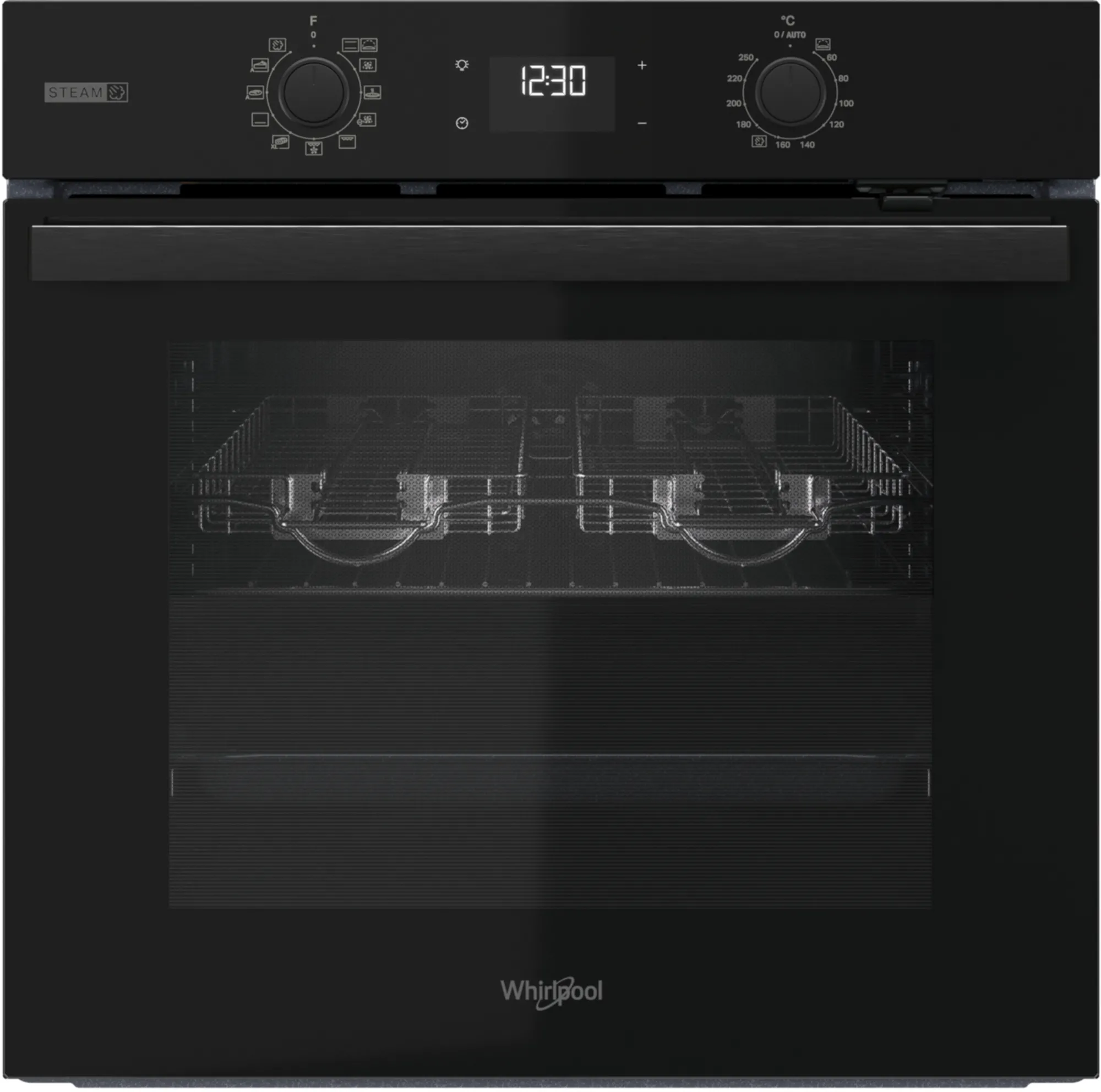 Piekarnik elektryczny parowy Whirlpool OMSR58CU1SZB EasyGrill Steam+ Termoobieg Czarny