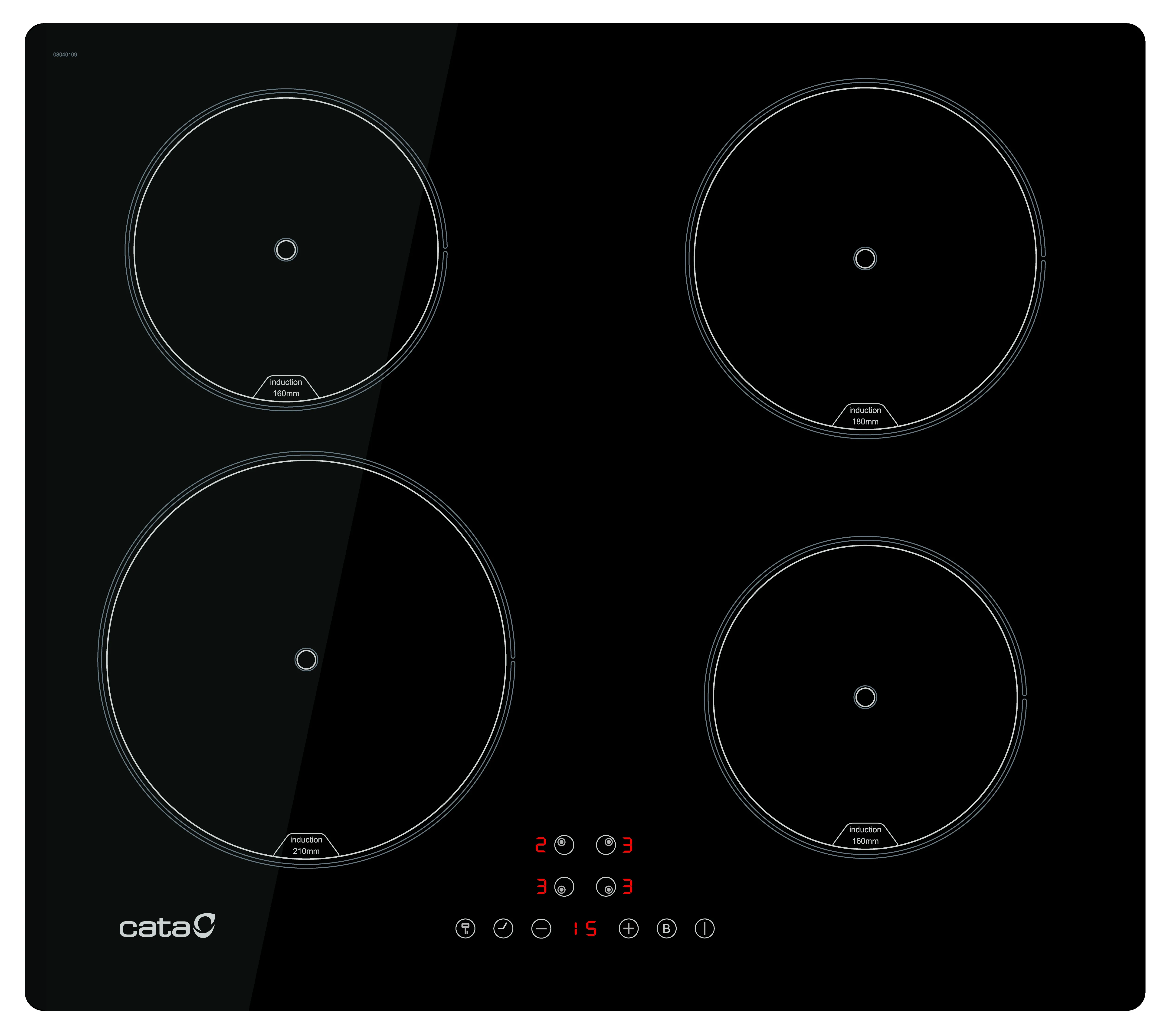 Płyta ceramiczna Cata IB 6324 BK 59cm