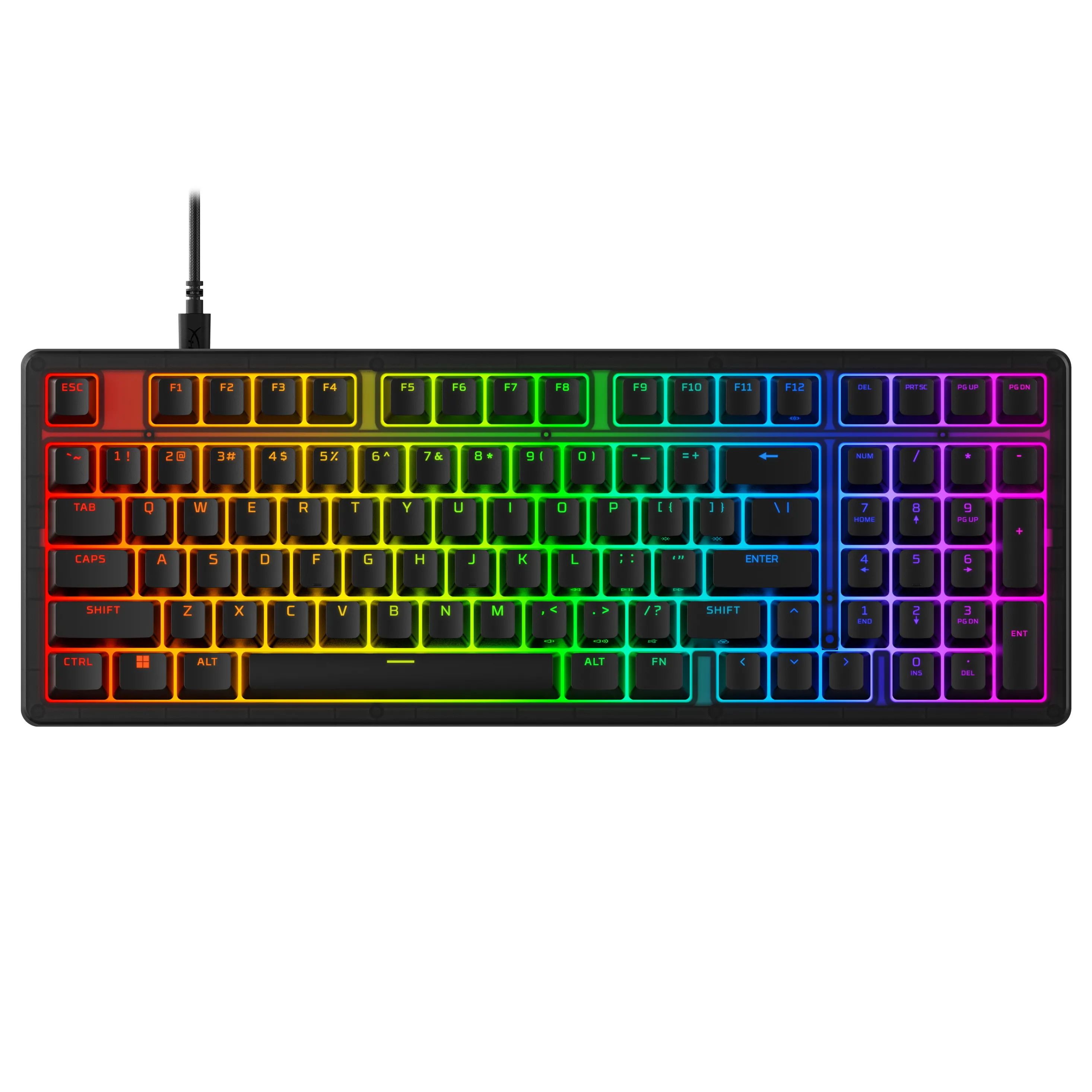 Klawiatura mechaniczna HyperX Alloy Origins 2 1800 Red Switch Czarny