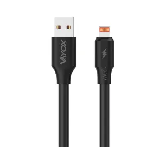 Kabel Vayox VA0120 Fast line USB-A do Lightning 120W 1m Czarny