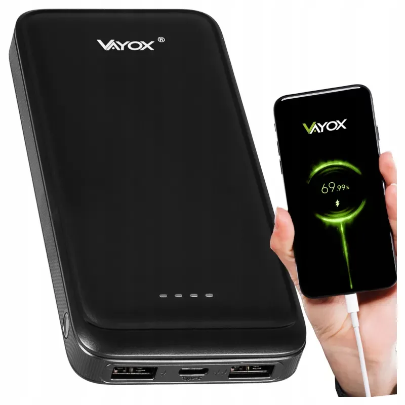 Powerbank Vayox VA0340 10000 mAh 2.1A Czarny